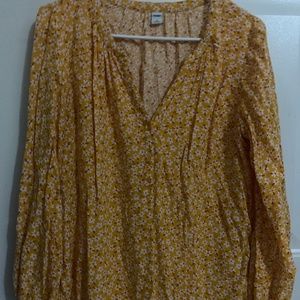 Long Sleeve Floral Blouse